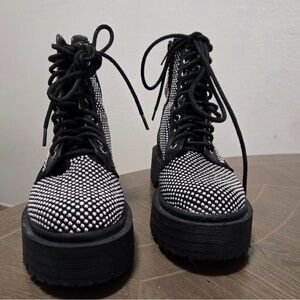 Stylish Black Studded Women's Boots